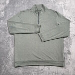 Onward Reserve Performance 1/4 Zip Sweater Mens L Jade Pullover Golf Stretch